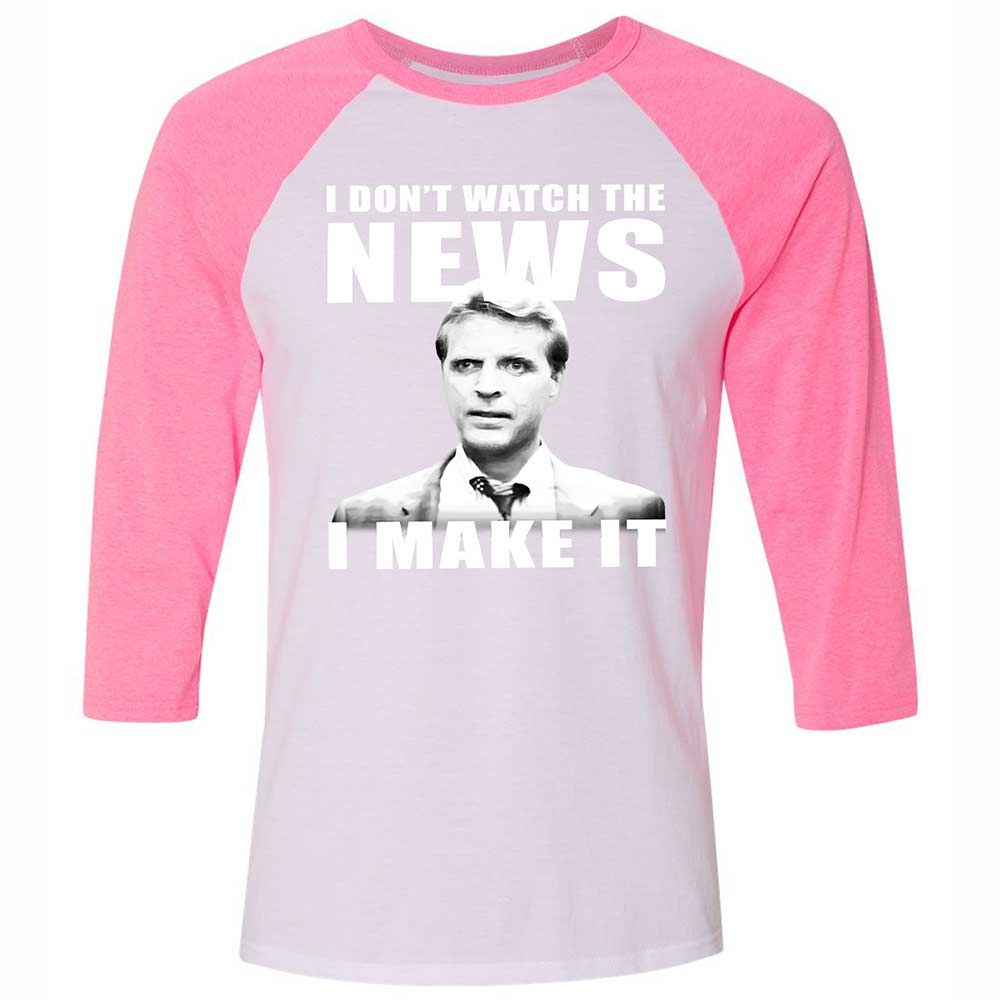 Unisex 3/4 Baseball Tee - FWZNXGWX - White/Neon Pink - 12