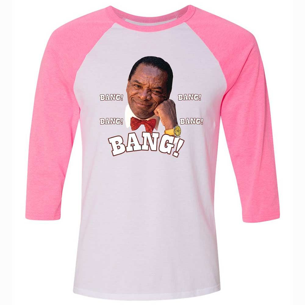 Unisex 3/4 Baseball Tee - 11USQLZR - White/Neon Pink - 12