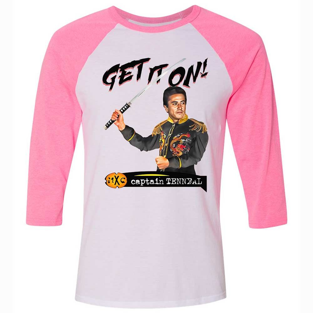 Unisex 3/4 Baseball Tee - Y5MXJTBB - White/Neon Pink - 12