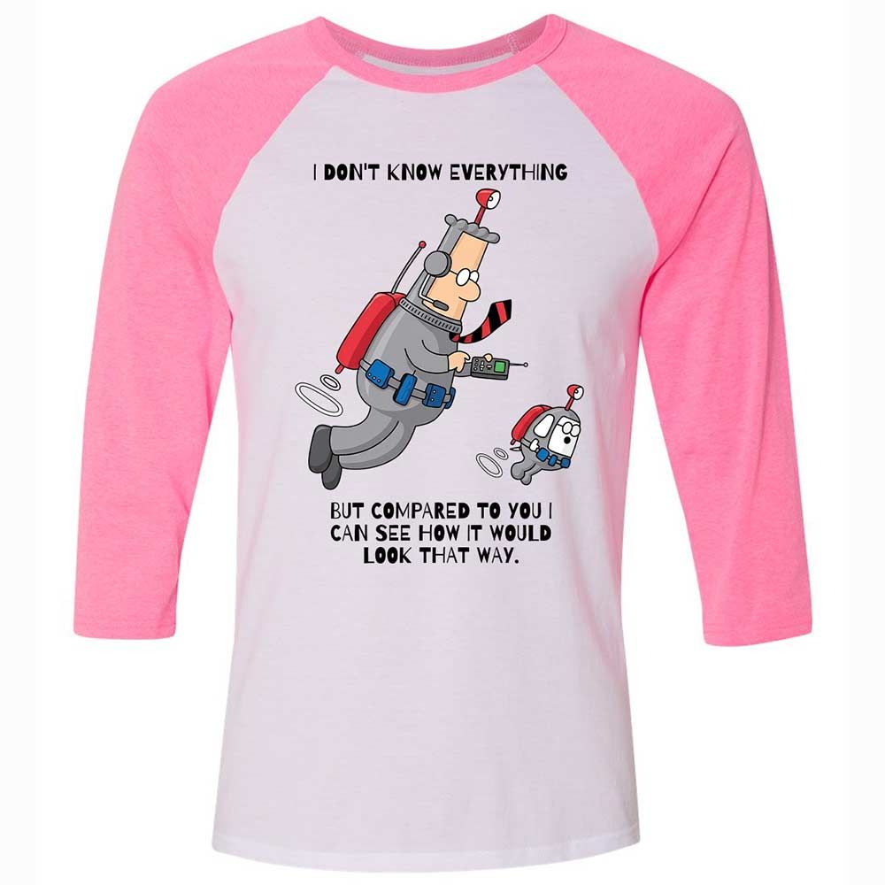 I don't know everything - White/Neon Pink - 12