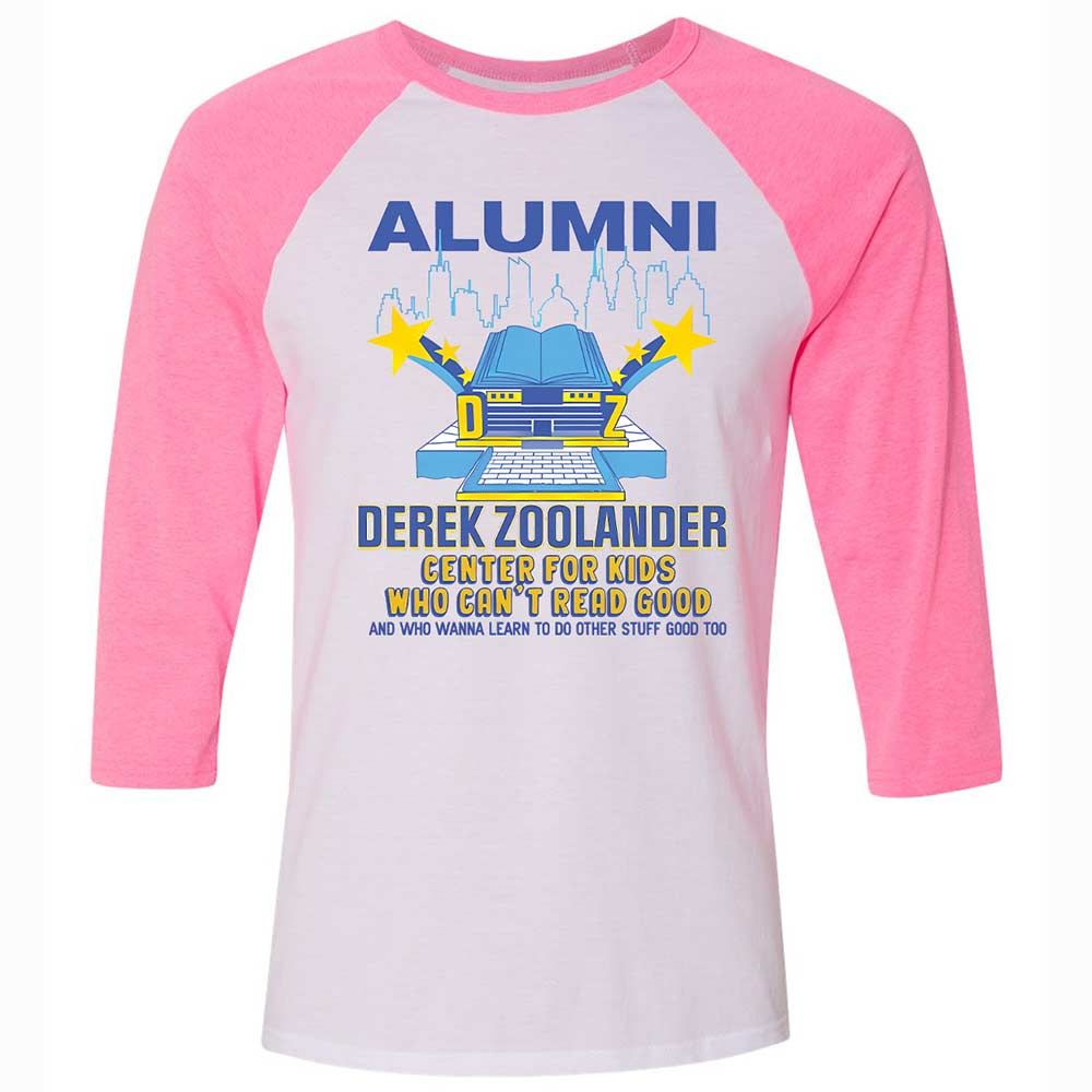 Unisex 3/4 Baseball Tee - 35T39PJK - White/Neon Pink - 12