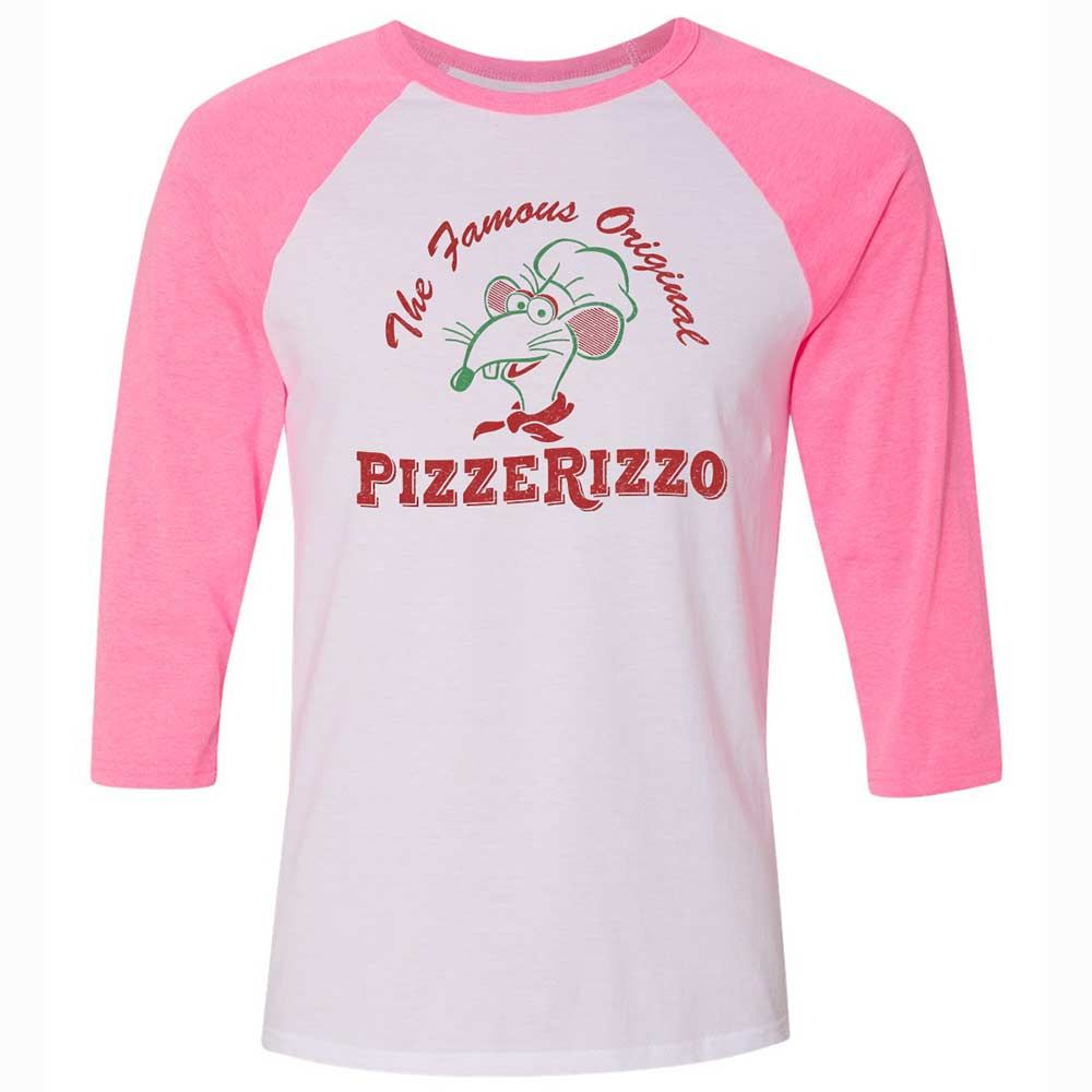 Unisex 3/4 Baseball Tee - LTVY6D3H - White/Neon Pink - 12
