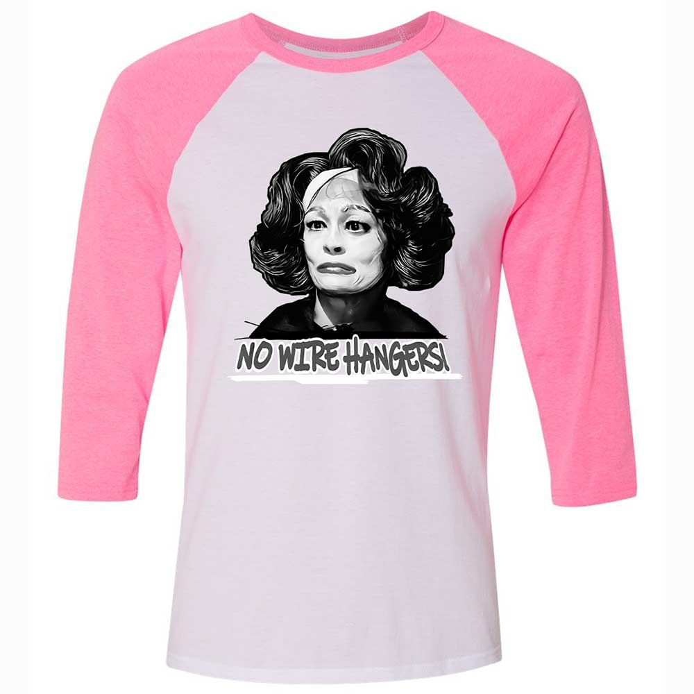Unisex 3/4 Baseball Tee - AUA7FAJY - White/Neon Pink - 12
