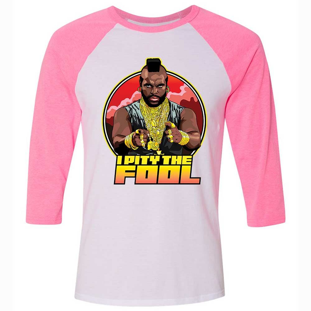 I Pity the Fool - White/Neon Pink - 12