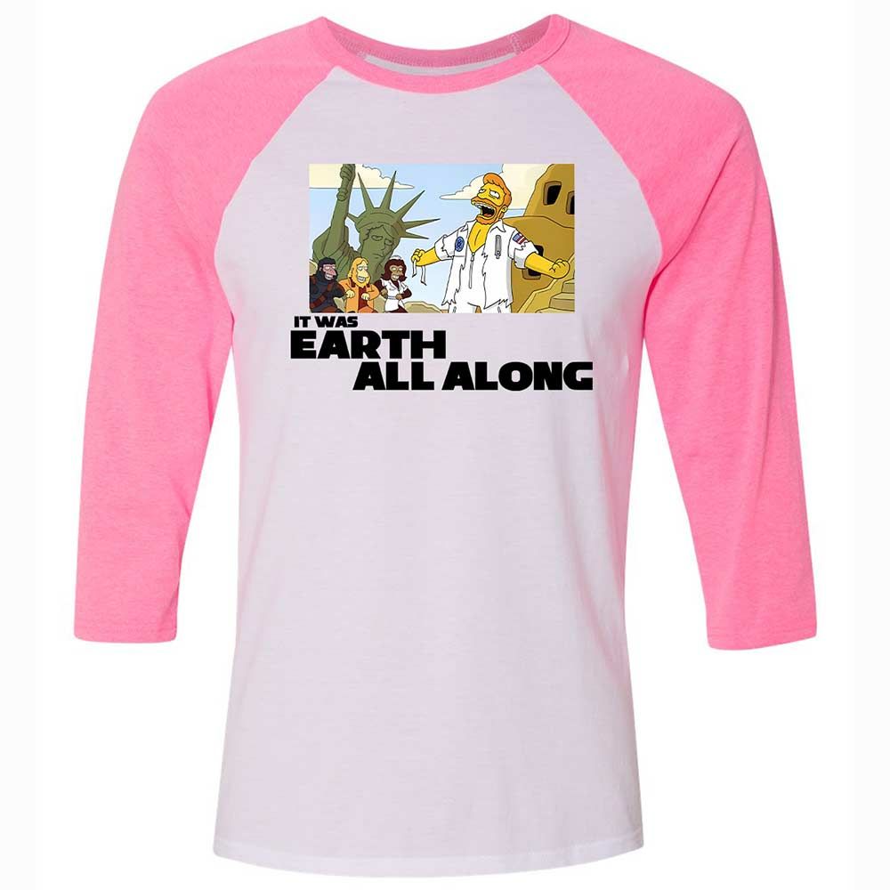 It was Earth all along - White/Neon Pink - 12