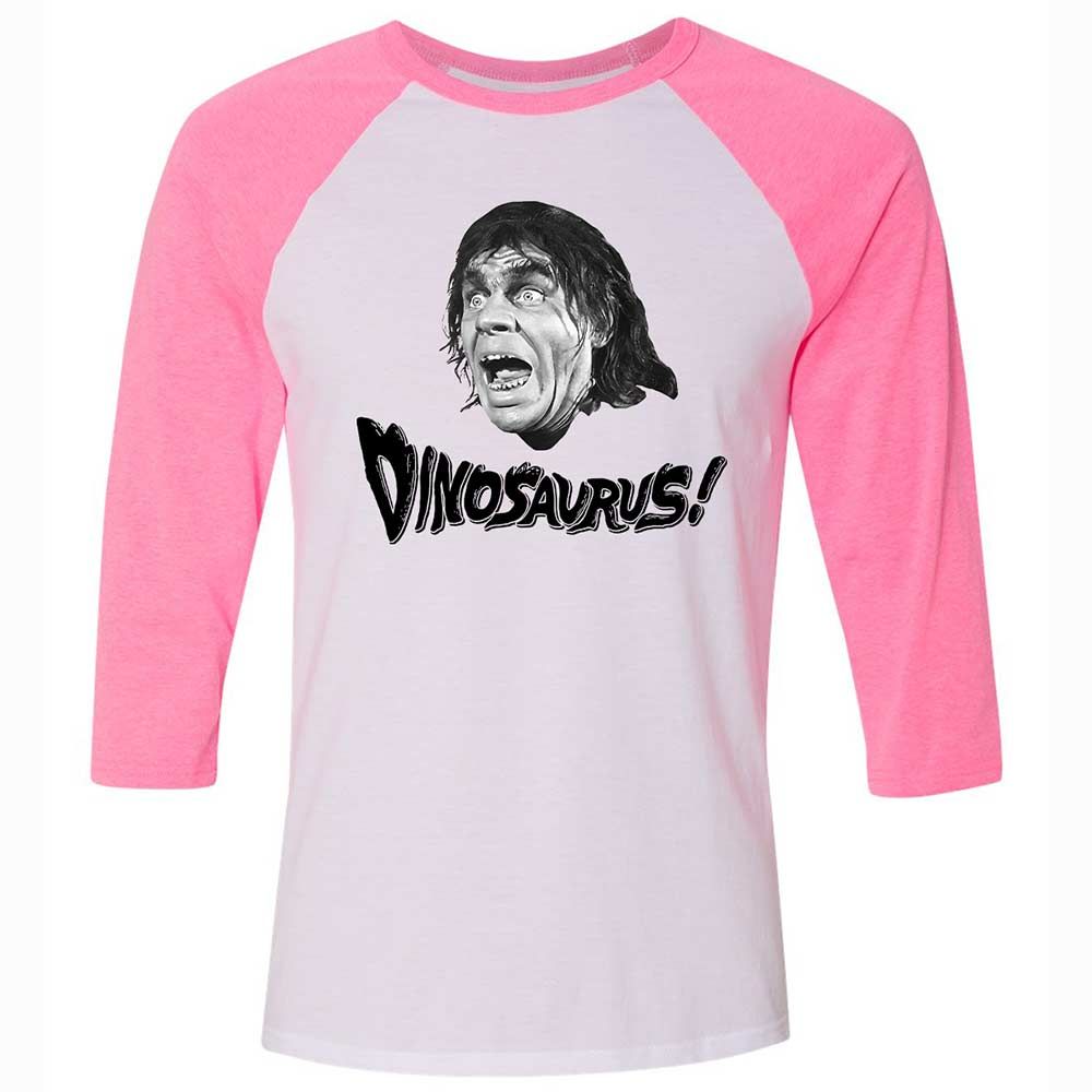 Unisex 3/4 Baseball Tee - 6BA3UPZT - White/Neon Pink - 12