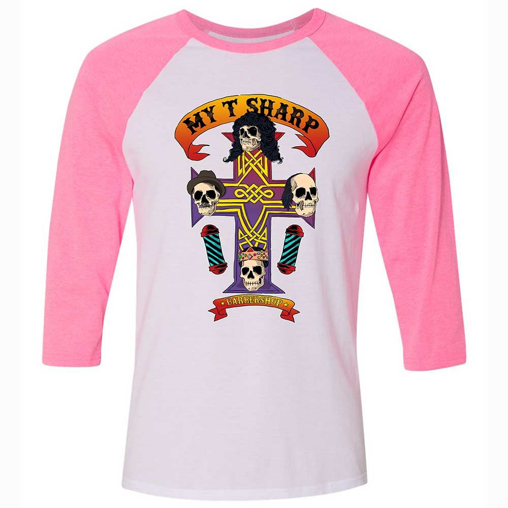 My-T-Sharp Barbershop - White/Neon Pink - 12