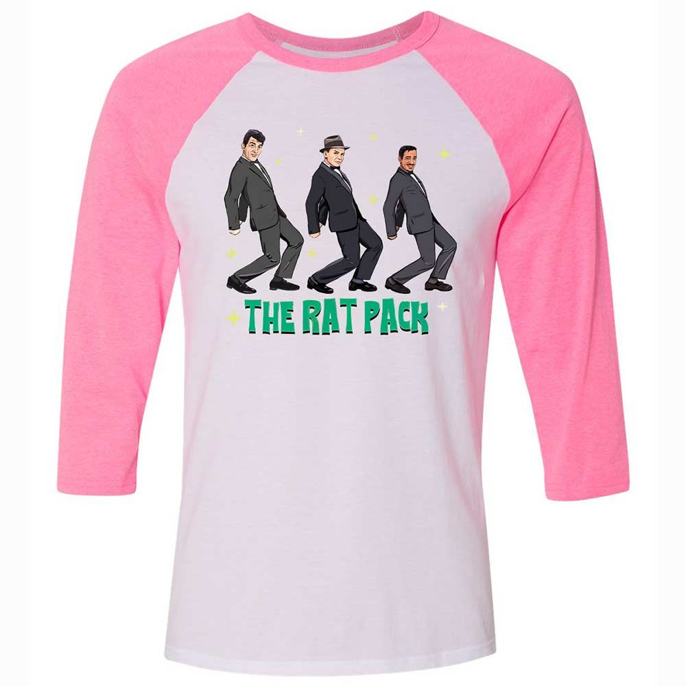 Unisex 3/4 Baseball Tee - 7QCJ13AR - White/Neon Pink - 12
