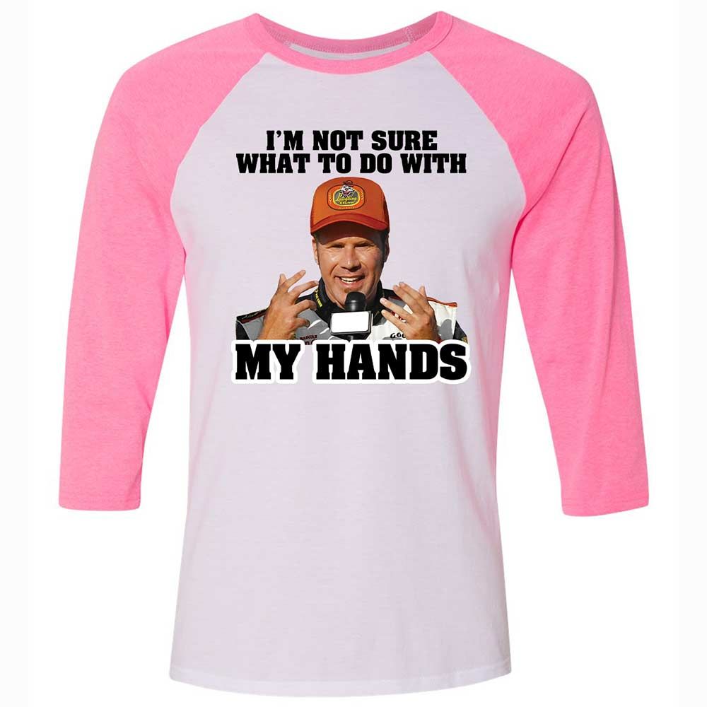I'm Not Sure What To Do With My Hands - White/Neon Pink - 12