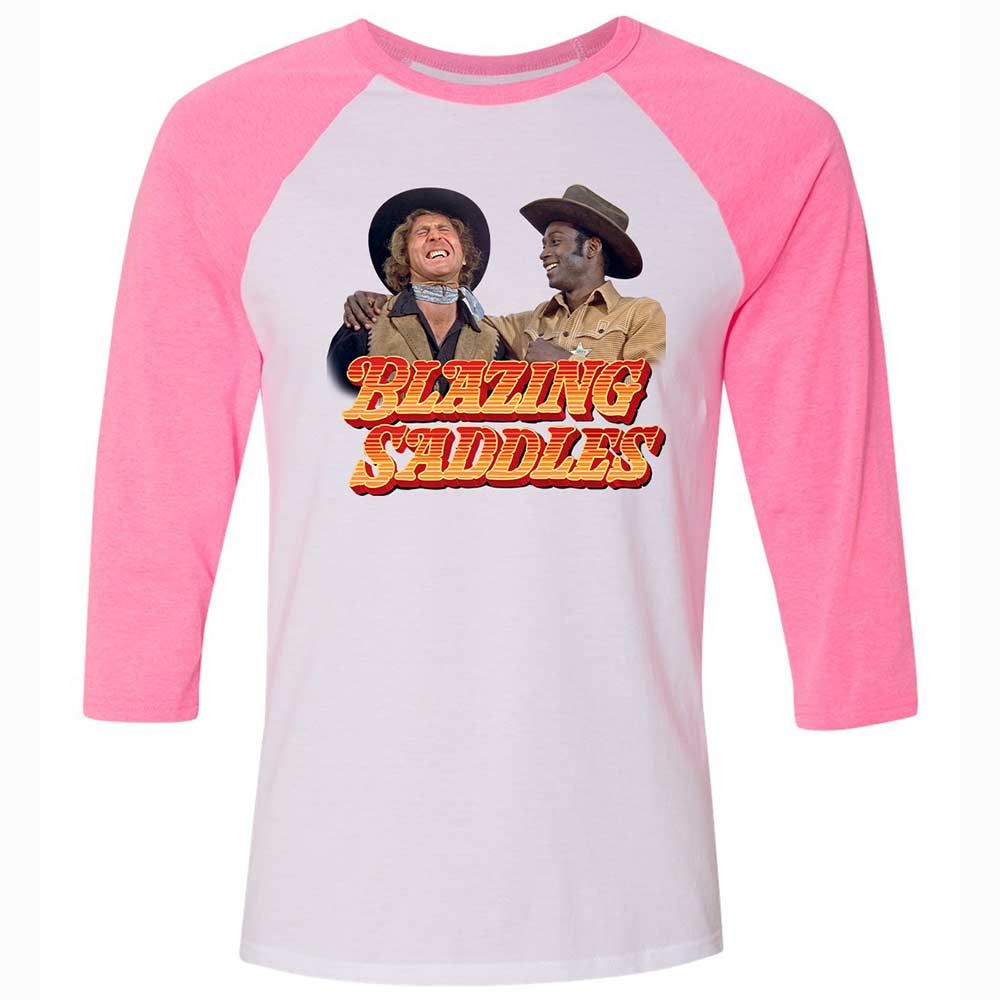 Unisex 3/4 Baseball Tee - X5F81FTU - White/Neon Pink - 12