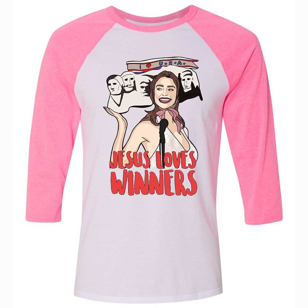 He Loves Winners - White/Neon Pink - 12