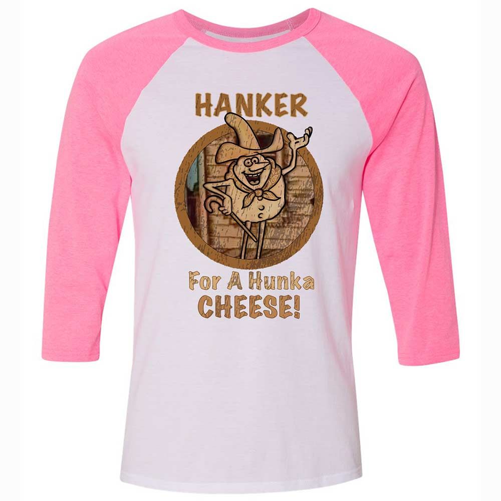 Unisex 3/4 Baseball Tee - 1F9N1M5R - White/Neon Pink - 12