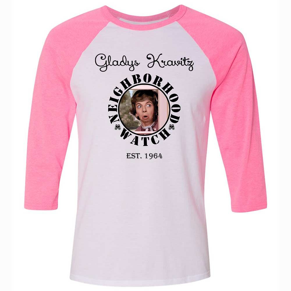 Unisex 3/4 Baseball Tee - BFB6C4VQ - White/Neon Pink - 12