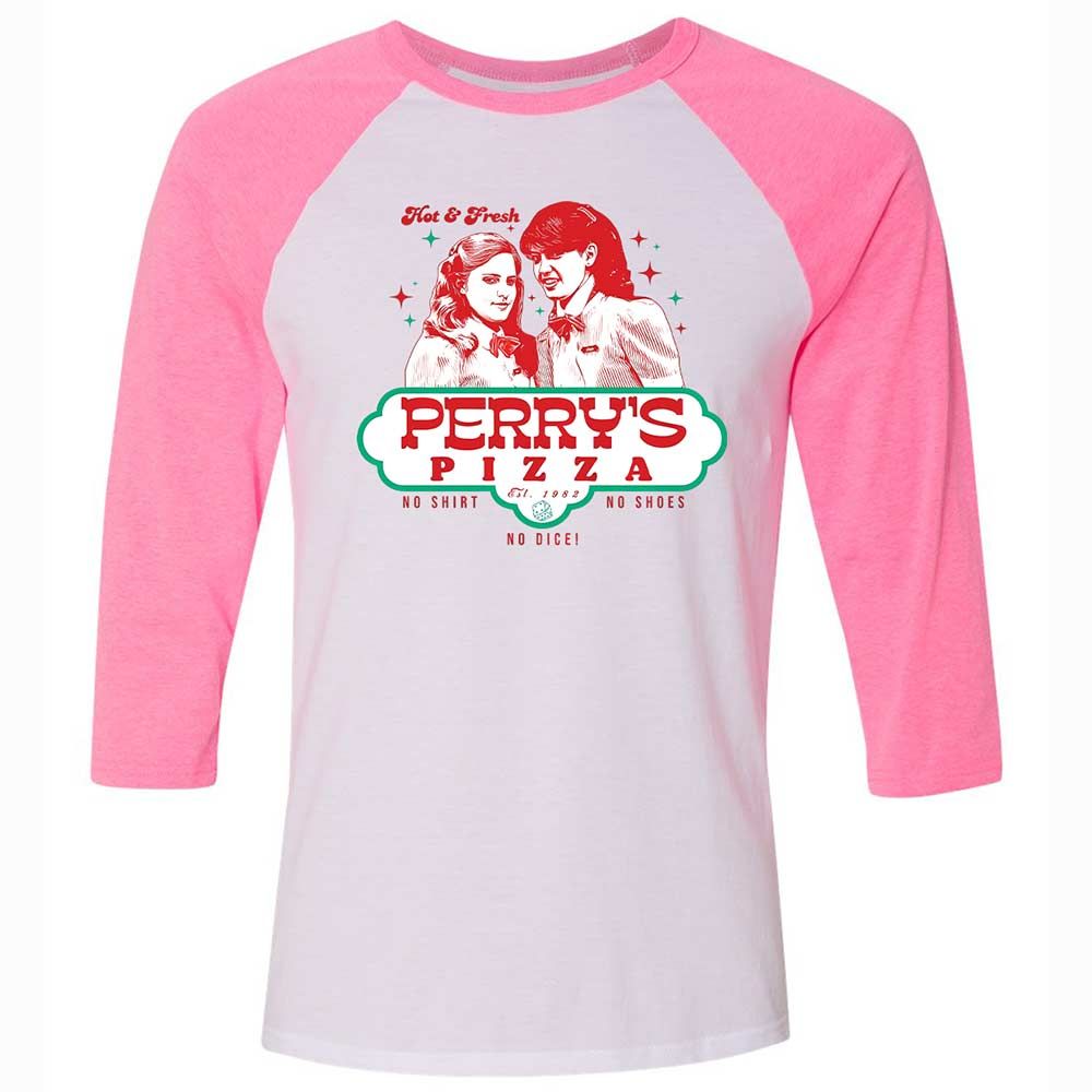 Unisex 3/4 Baseball Tee - 3JKUFFCY - White/Neon Pink - 12
