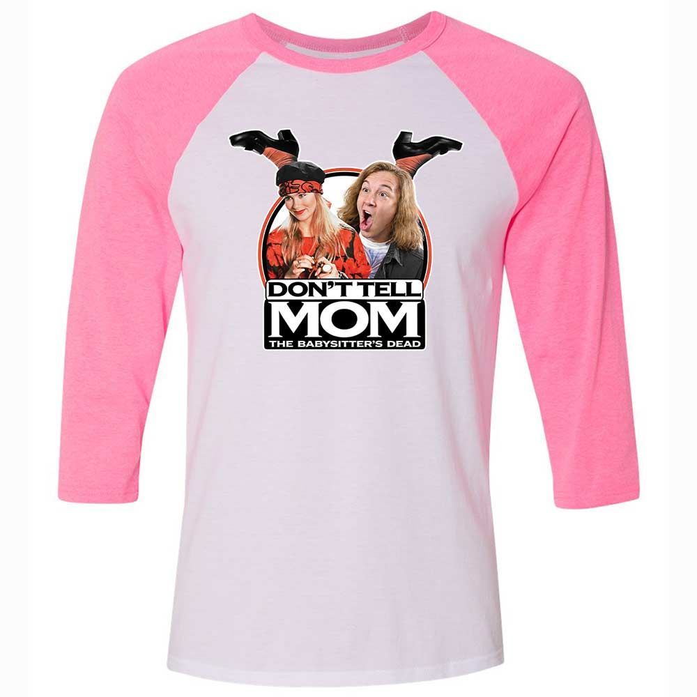 Unisex 3/4 Baseball Tee - MFTC3P26 - White/Neon Pink - 12