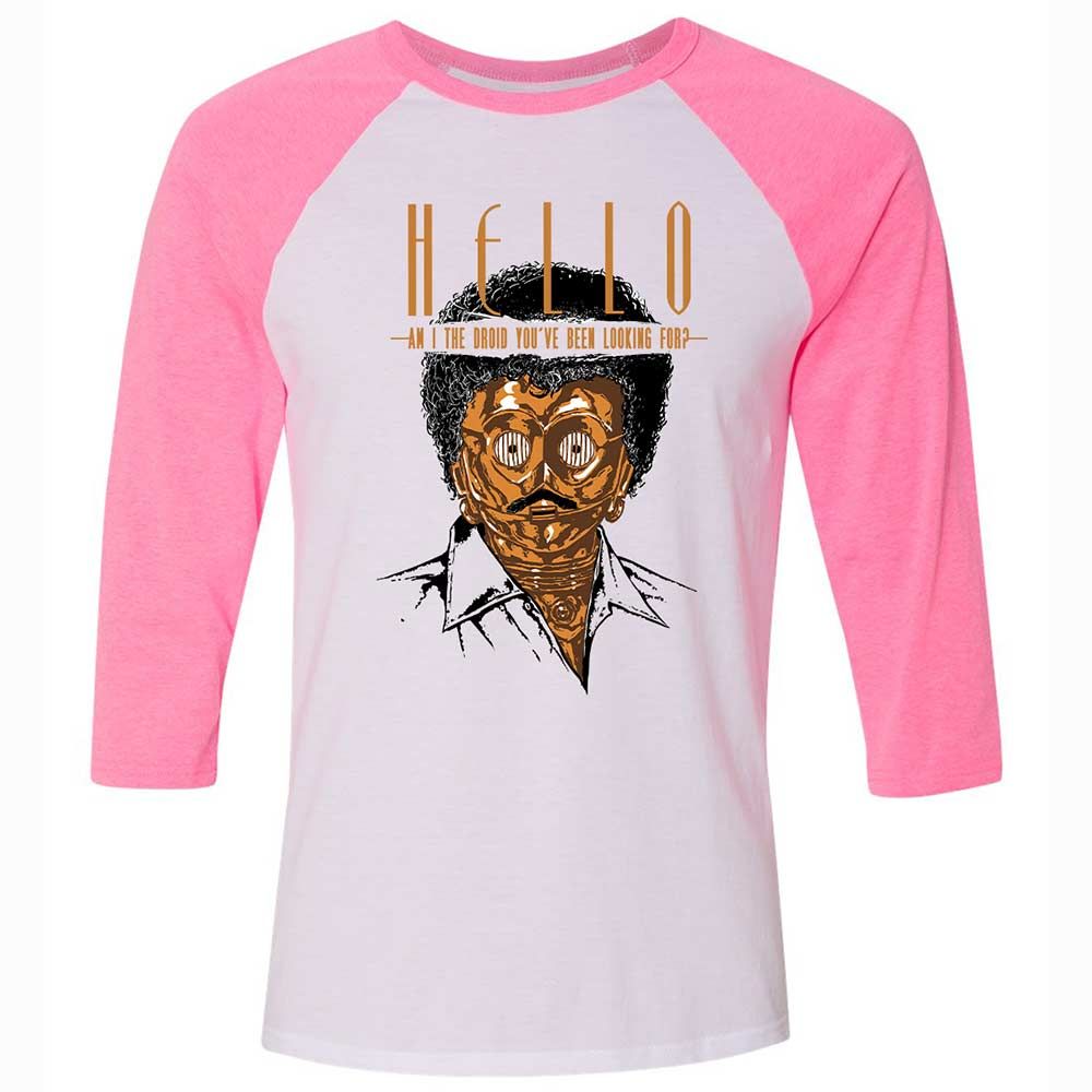 Am I the droid you've been looking for - White/Neon Pink - 12