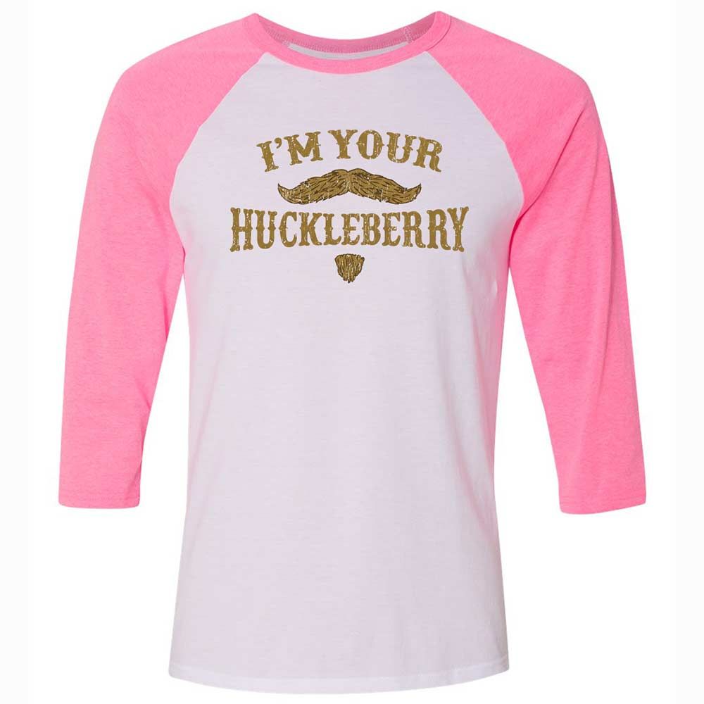 Unisex 3/4 Baseball Tee - 93HW4RLK - White/Neon Pink - 12