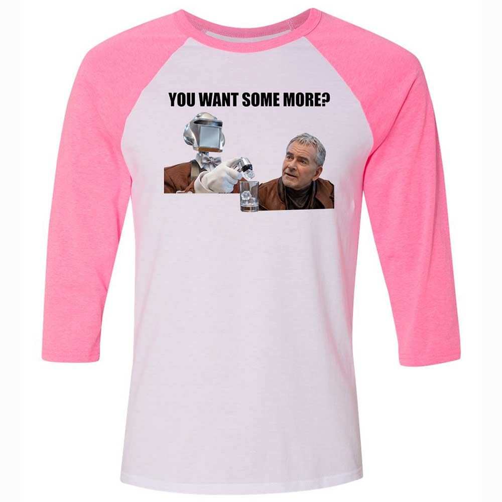 Unisex 3/4 Baseball Tee - SEBZ3B32 - White/Neon Pink - 12