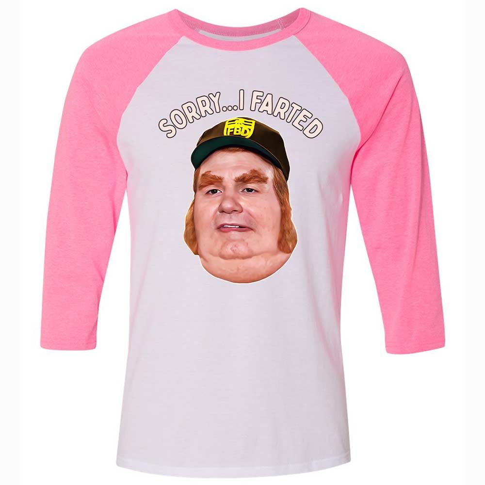 Unisex 3/4 Baseball Tee - KA44TRXA - White/Neon Pink - 12
