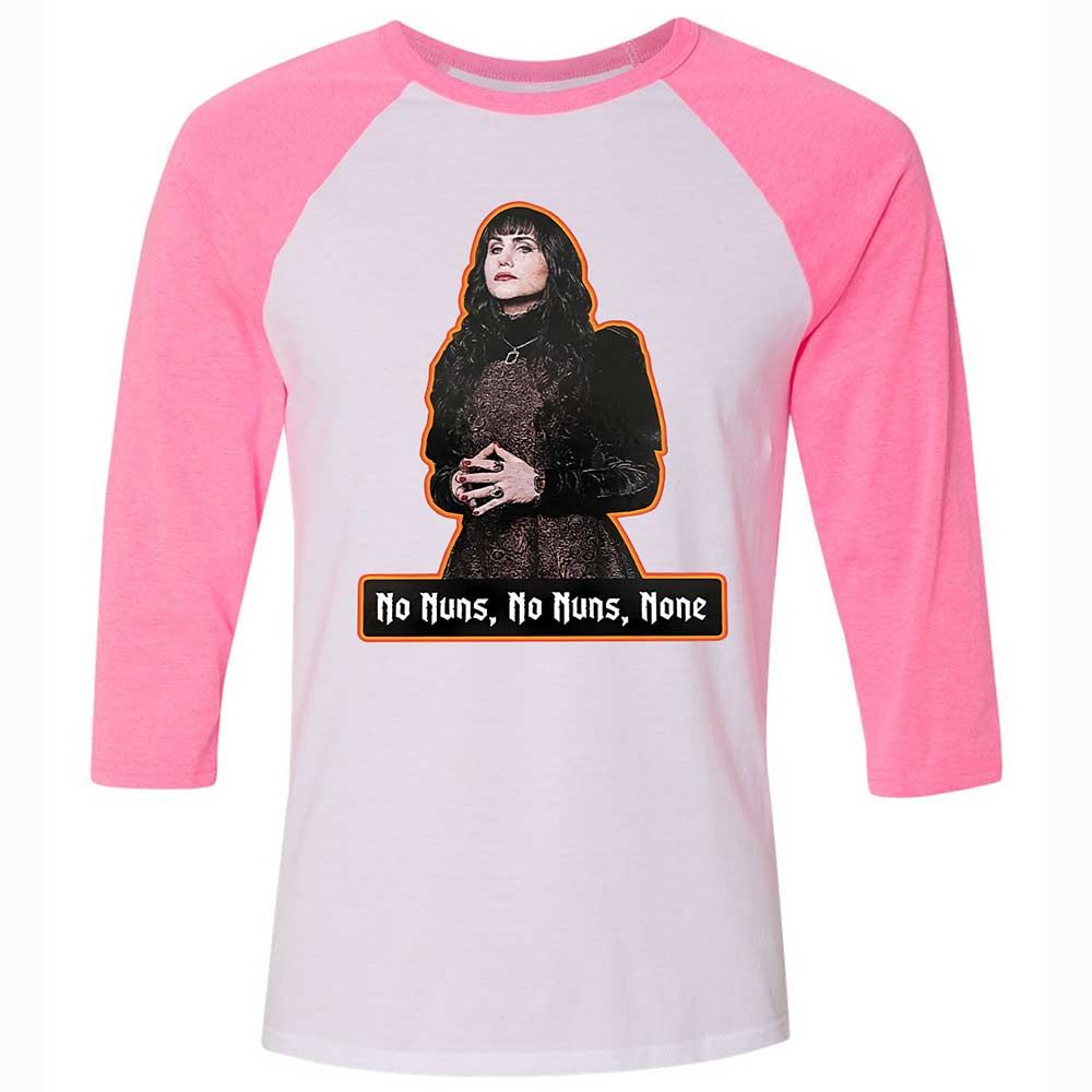 Unisex 3/4 Baseball Tee - N1G16FMV - White/Neon Pink - 12