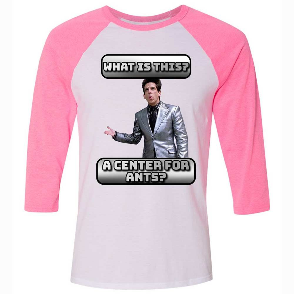 Unisex 3/4 Baseball Tee - 6YZ82BE2 - White/Neon Pink - 12