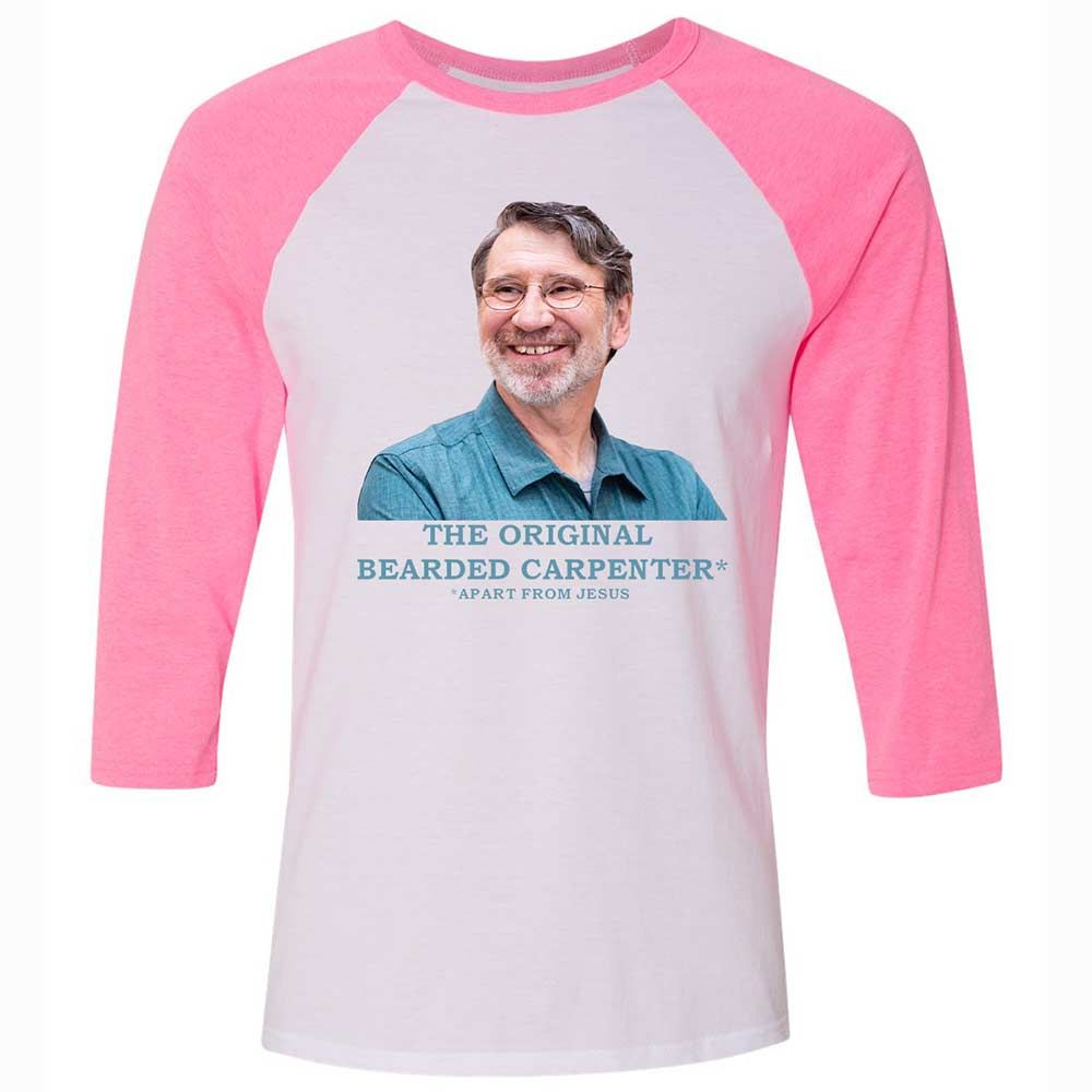 The Original Bearded Carpenter - White/Neon Pink - 12