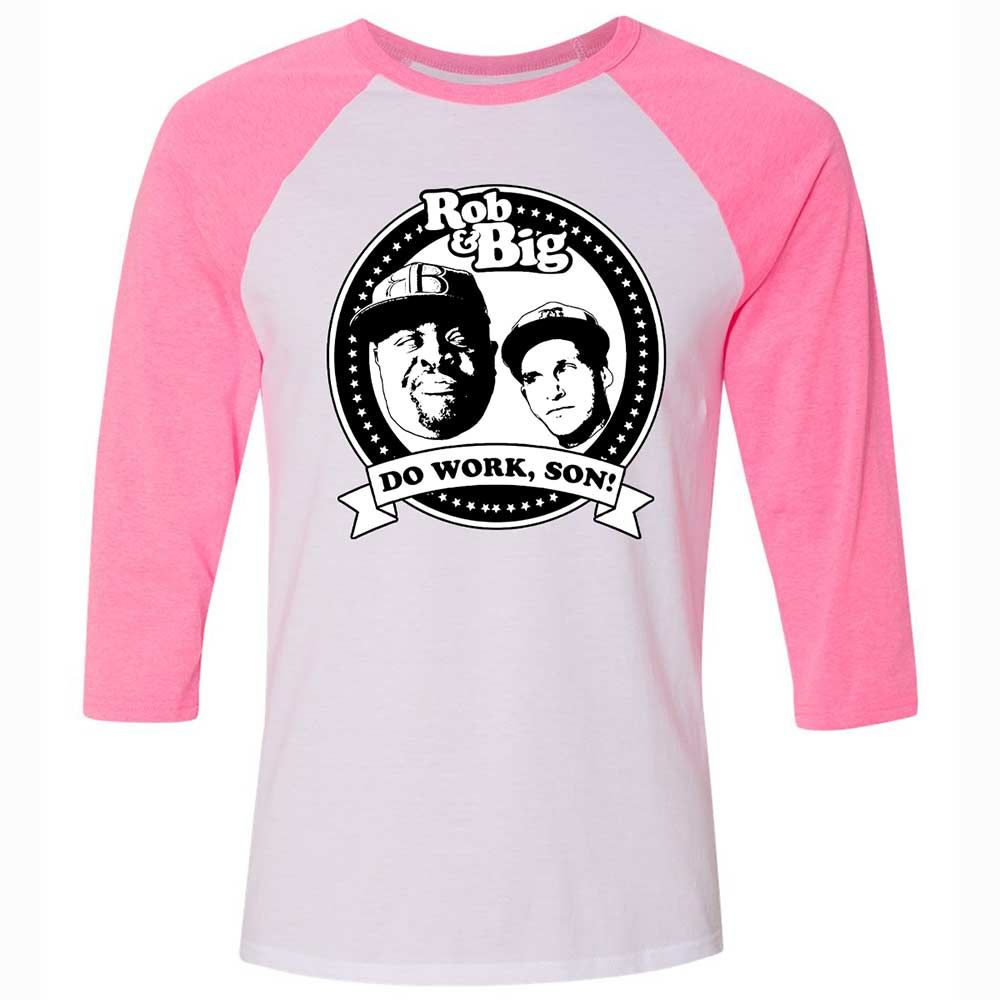Do Work, Son - White/Neon Pink - 12