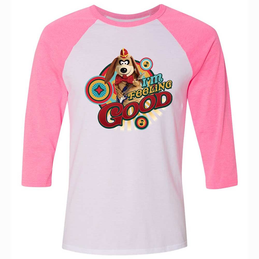Unisex 3/4 Baseball Tee - L6LA126K - White/Neon Pink - 12