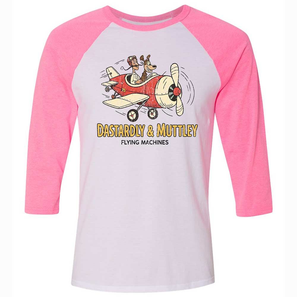 Unisex 3/4 Baseball Tee - NBMZSPXS - White/Neon Pink - 12