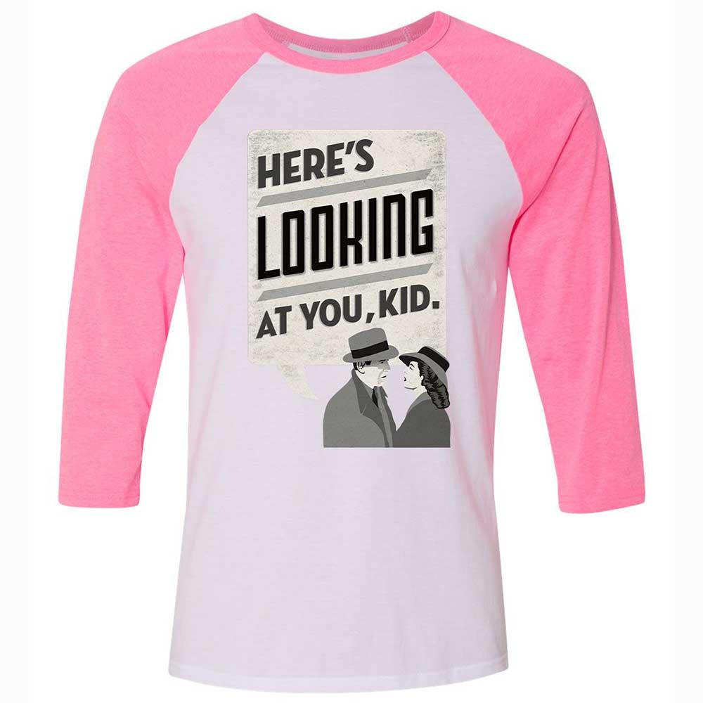 Here's Looking at You Kid - White/Neon Pink - 12