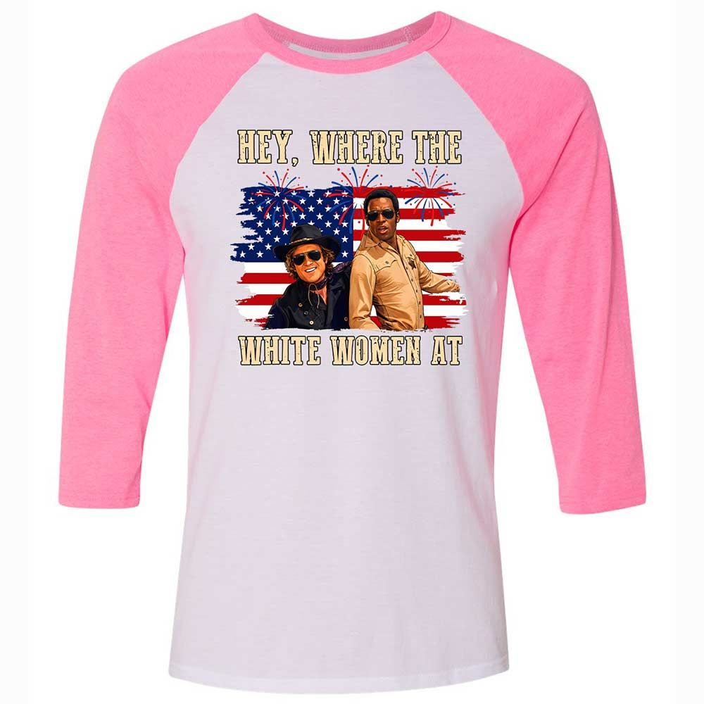 Hey Where The White At - White/Neon Pink - 12