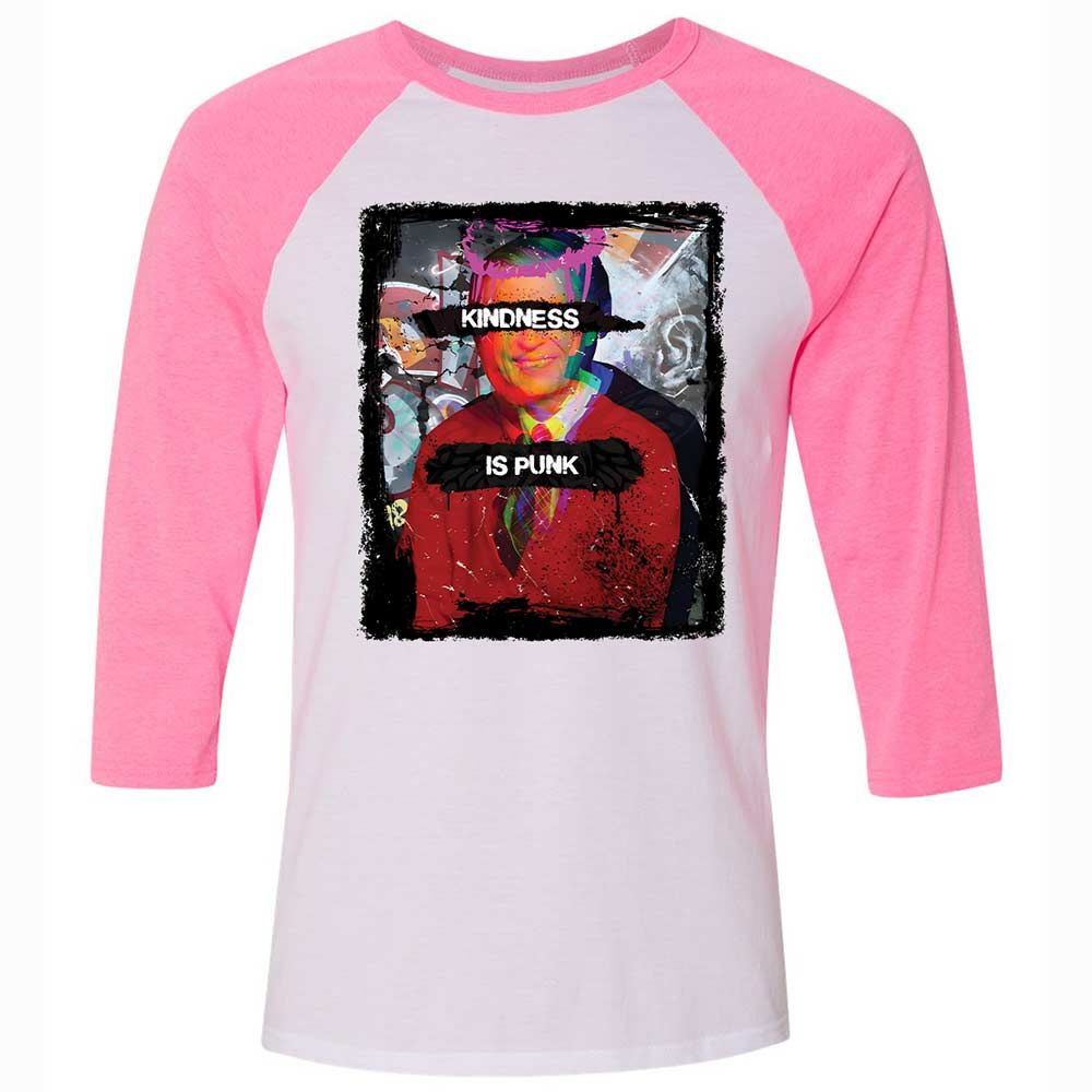 Kindness is Punk - White/Neon Pink - 12