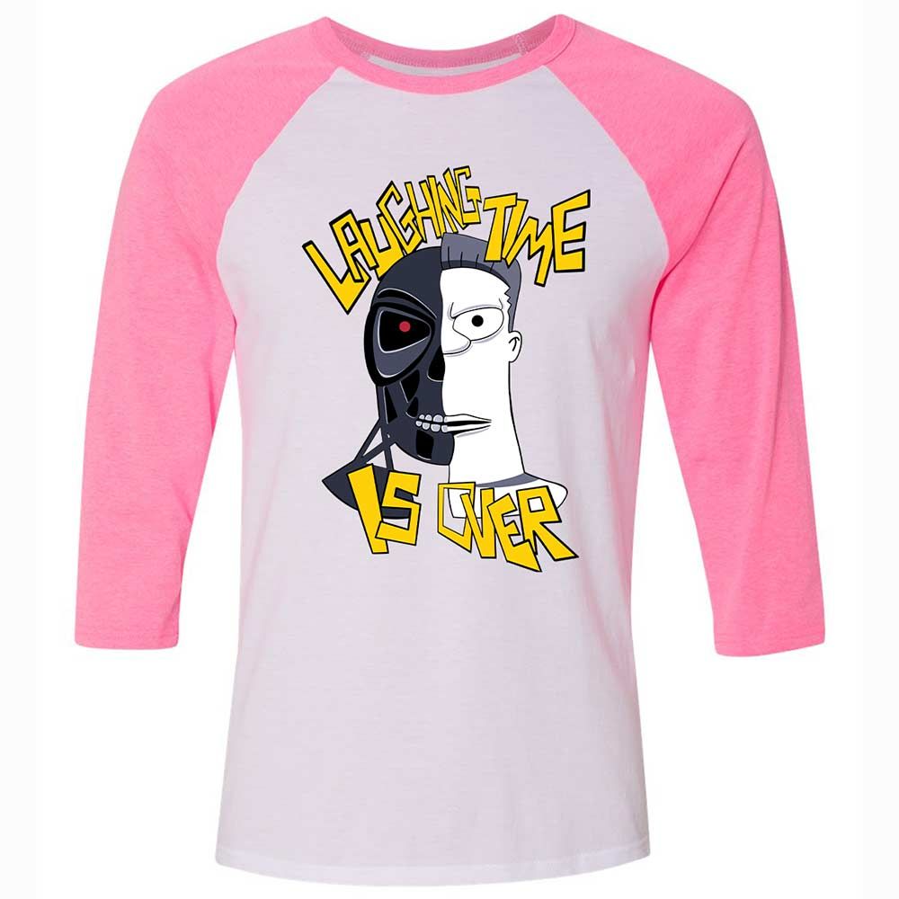 Laughing time is over - White/Neon Pink - 12