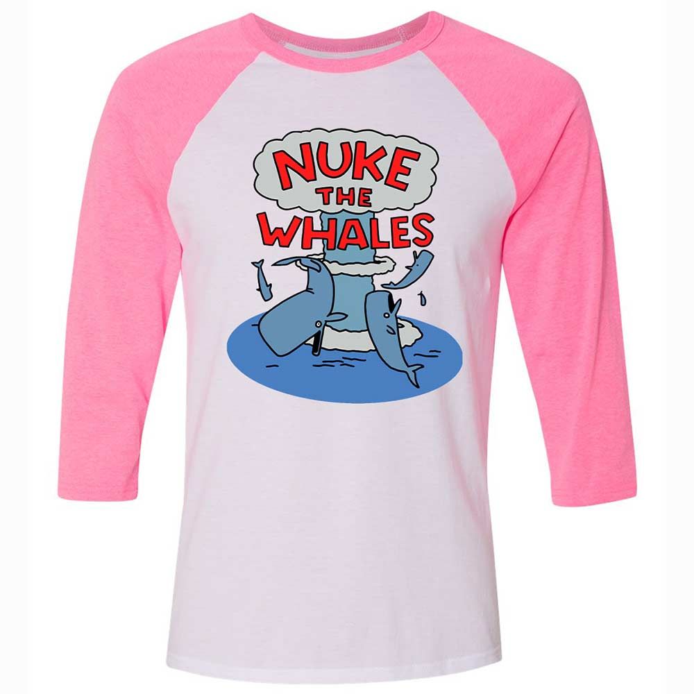 Nuke the Whales - White/Neon Pink - 12