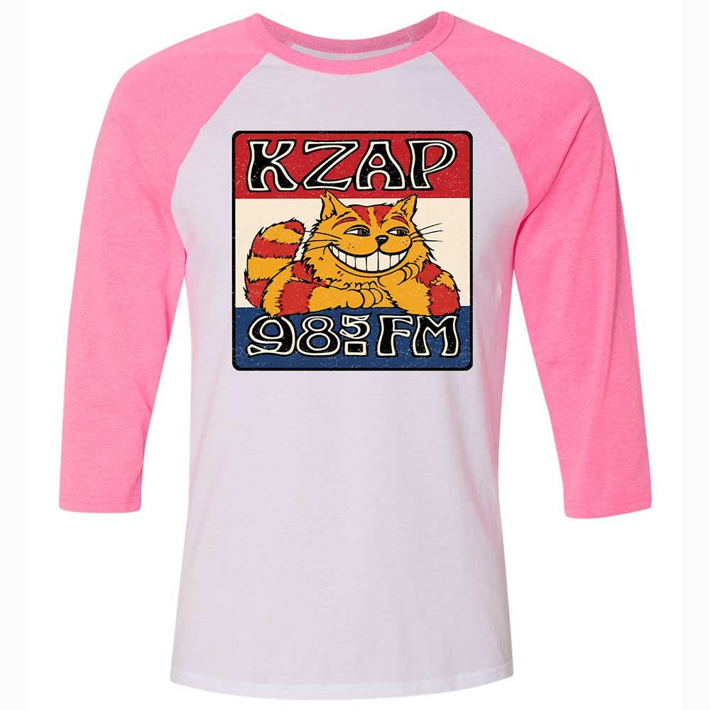 Unisex 3/4 Baseball Tee - CLFWGWH7 - White/Neon Pink - 12