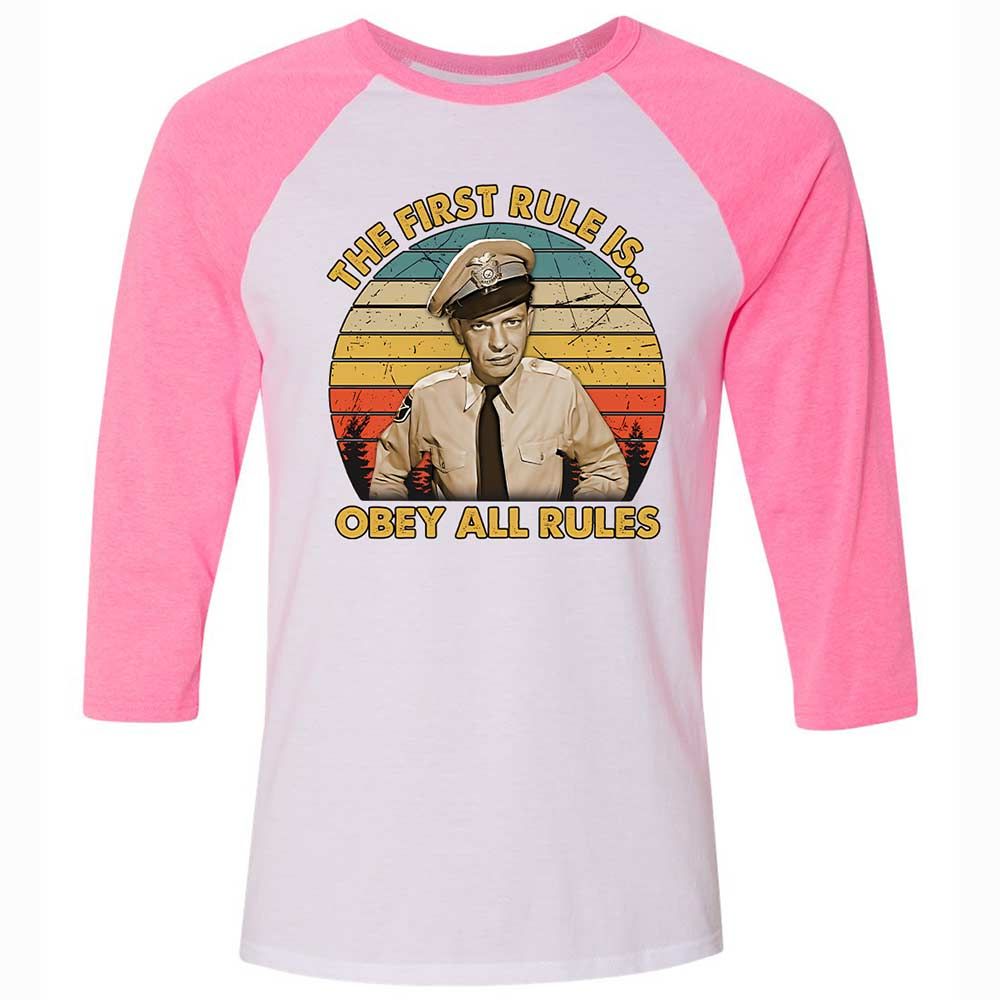 Unisex 3/4 Baseball Tee - 2W4NTQK9 - White/Neon Pink - 12