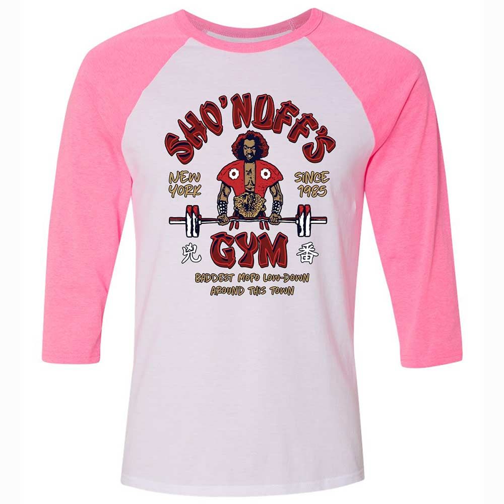 Sho'nuff's Gym - White/Neon Pink - 12