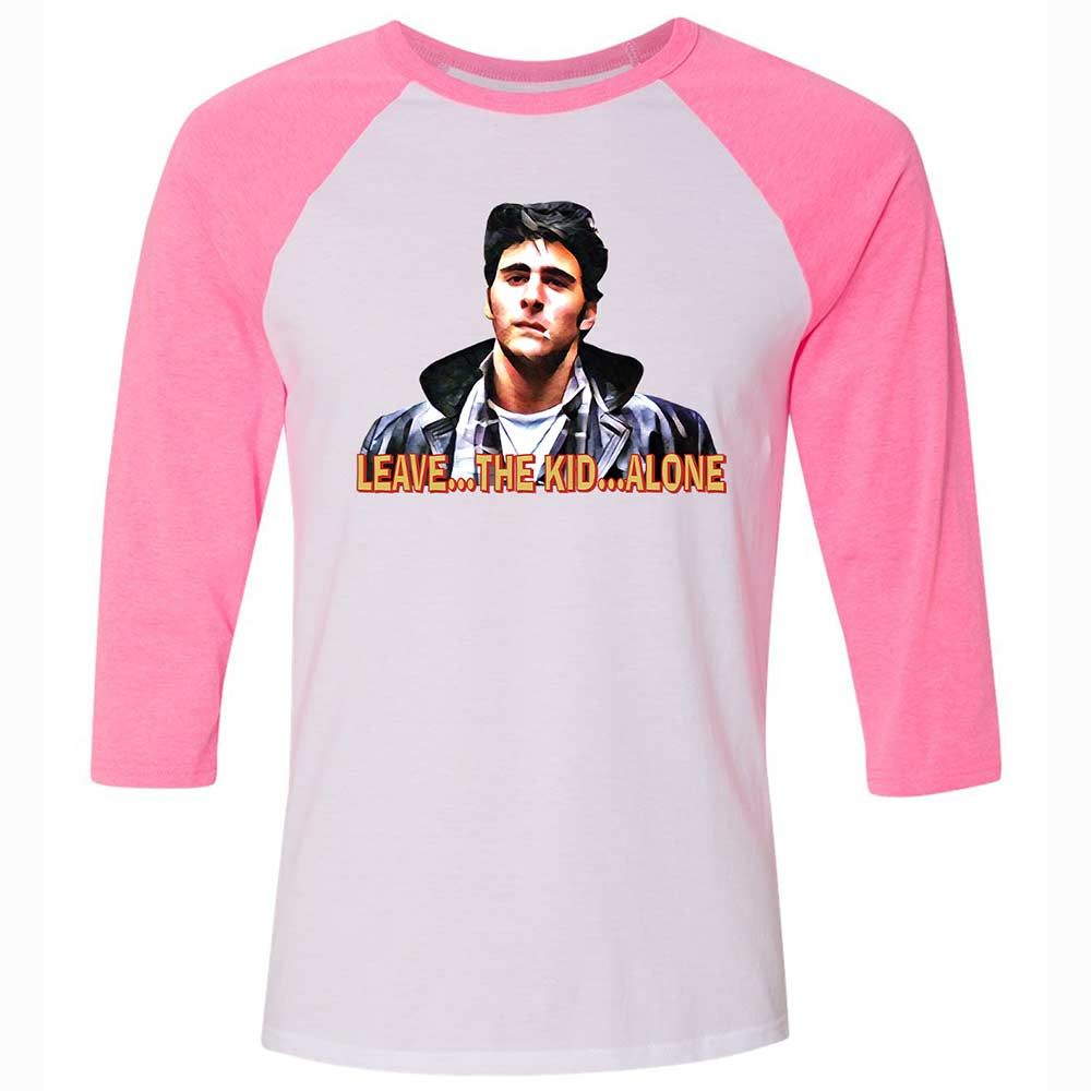 Unisex 3/4 Baseball Tee - J916HSL1 - White/Neon Pink - 12