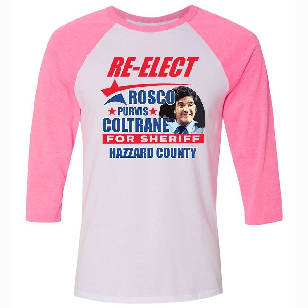 Unisex 3/4 Baseball Tee - QM1UTX4N - White/Neon Pink - 12
