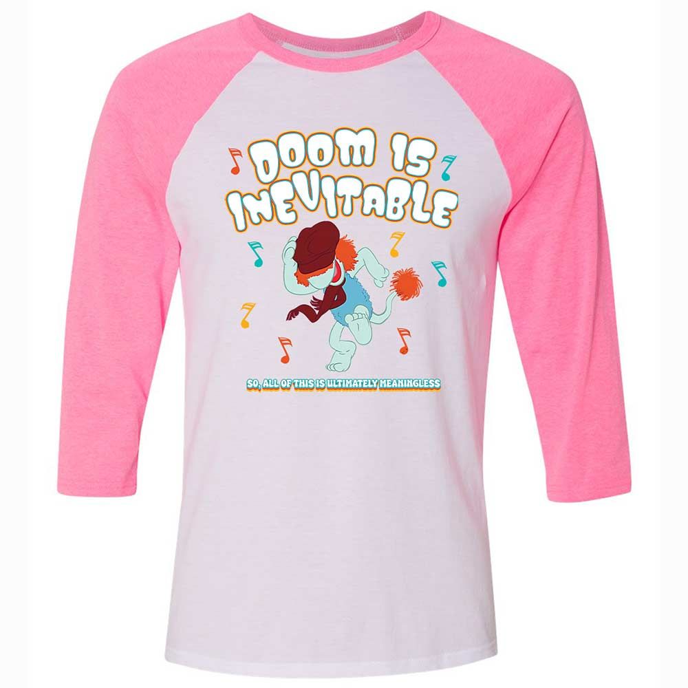 Unisex 3/4 Baseball Tee - YAFSR5BV - White/Neon Pink - 12