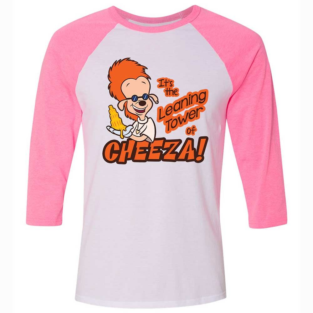 Leaning Tower of Cheeza - White/Neon Pink - 12