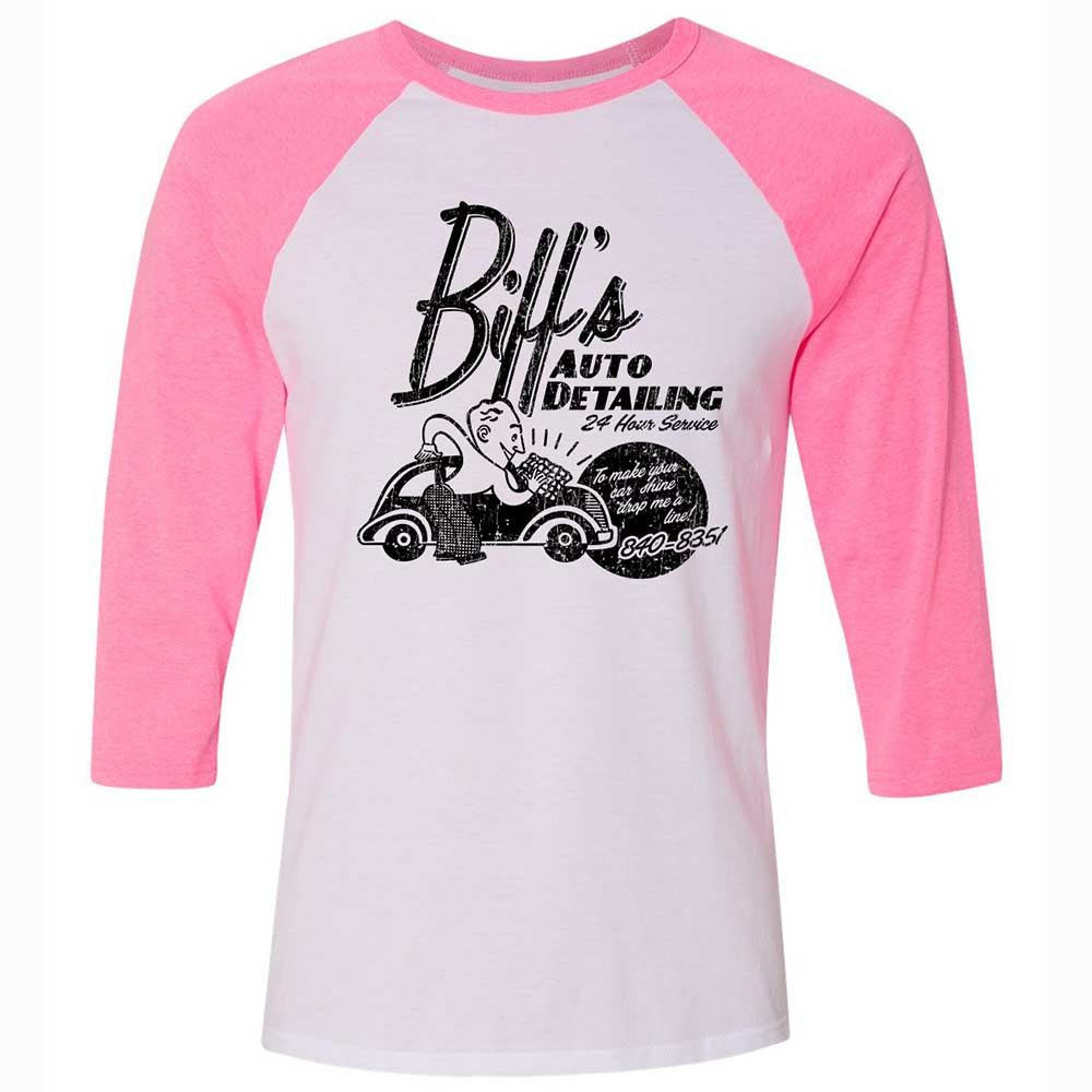 Unisex 3/4 Baseball Tee - A72CG2VK - White/Neon Pink - 12