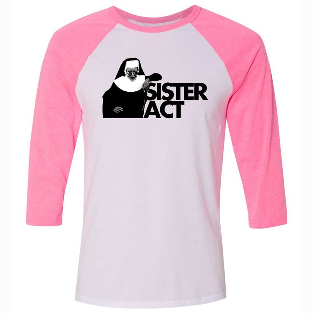 Unisex 3/4 Baseball Tee - BU32TJUS - White/Neon Pink - 12