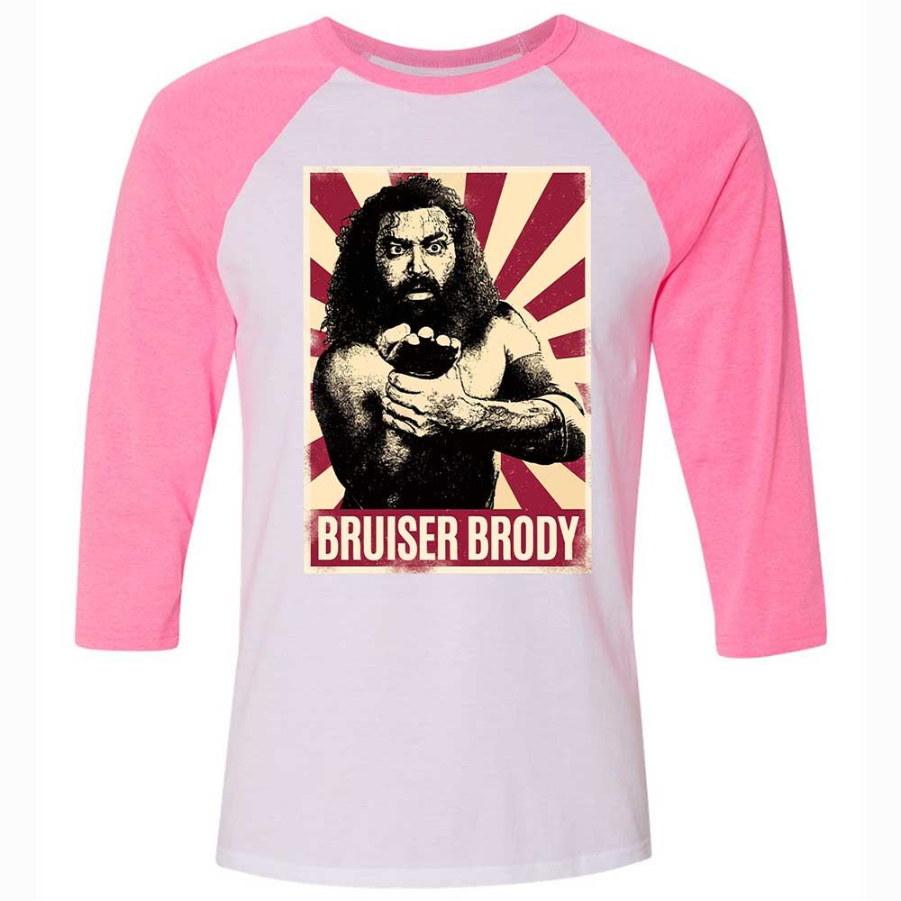 Unisex 3/4 Baseball Tee - 3YWBYTXZ - White/Neon Pink - 12