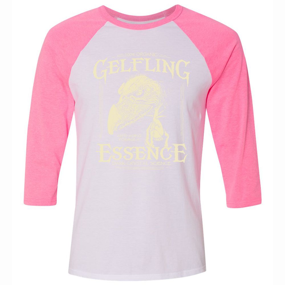 Unisex 3/4 Baseball Tee - L6ARNVE1 - White/Neon Pink - 12
