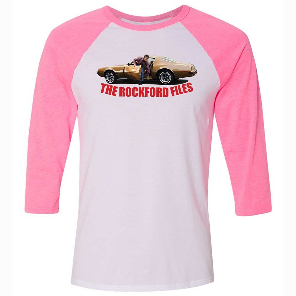 Unisex 3/4 Baseball Tee - X1UZQJ6N - White/Neon Pink - 12