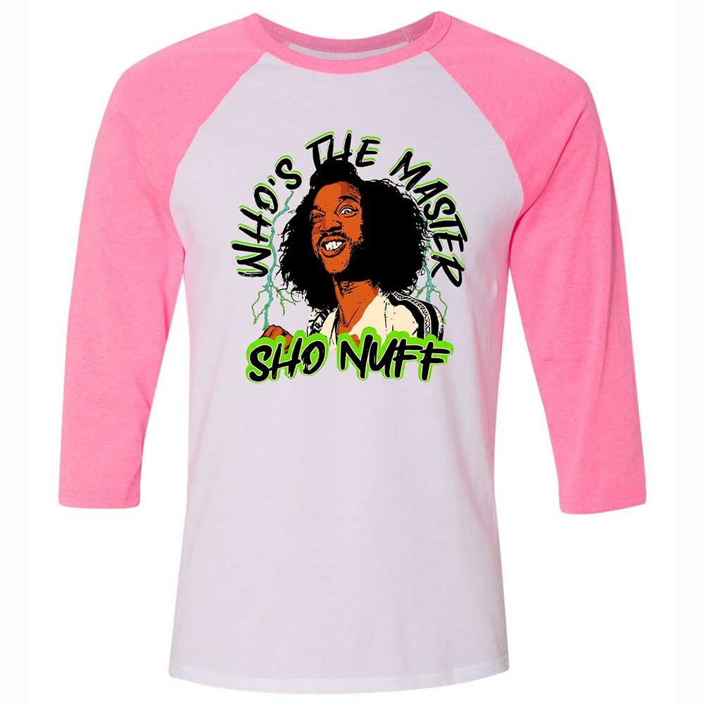 Unisex 3/4 Baseball Tee - V76W9STF - White/Neon Pink - 12