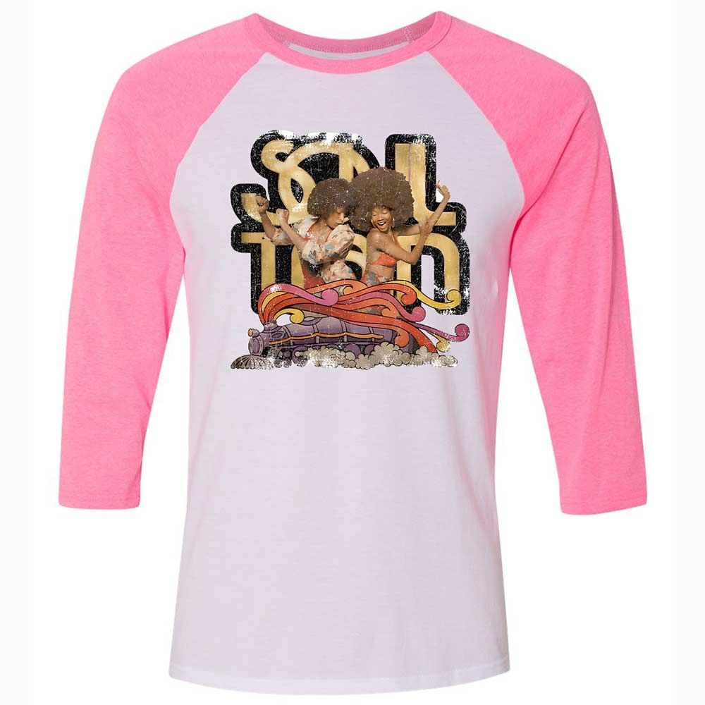 Retro Soul Train Dance Vibes - White/Neon Pink - 12