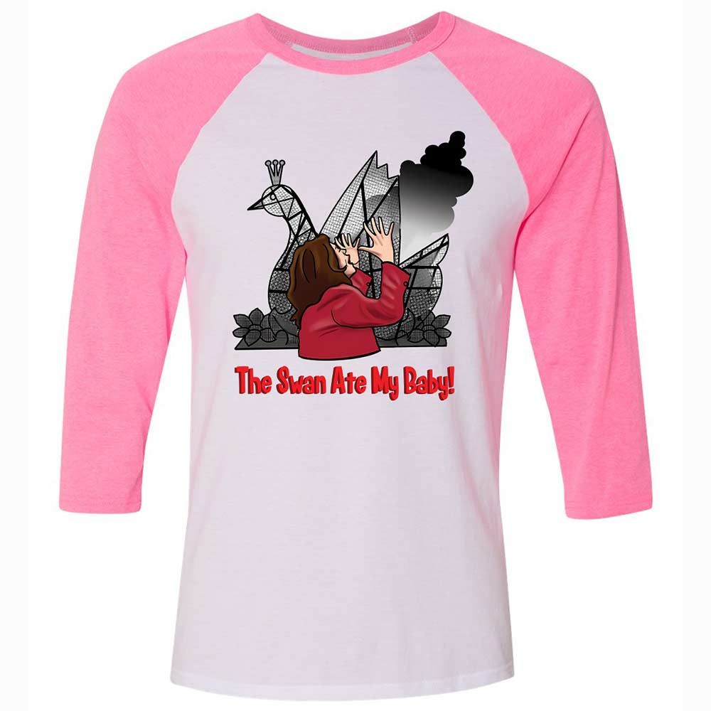 The Swan Ate My Baby - White/Neon Pink - 12