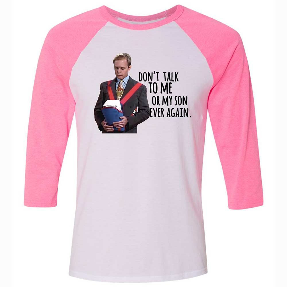 Unisex 3/4 Baseball Tee - XN9EZ3VE - White/Neon Pink - 12
